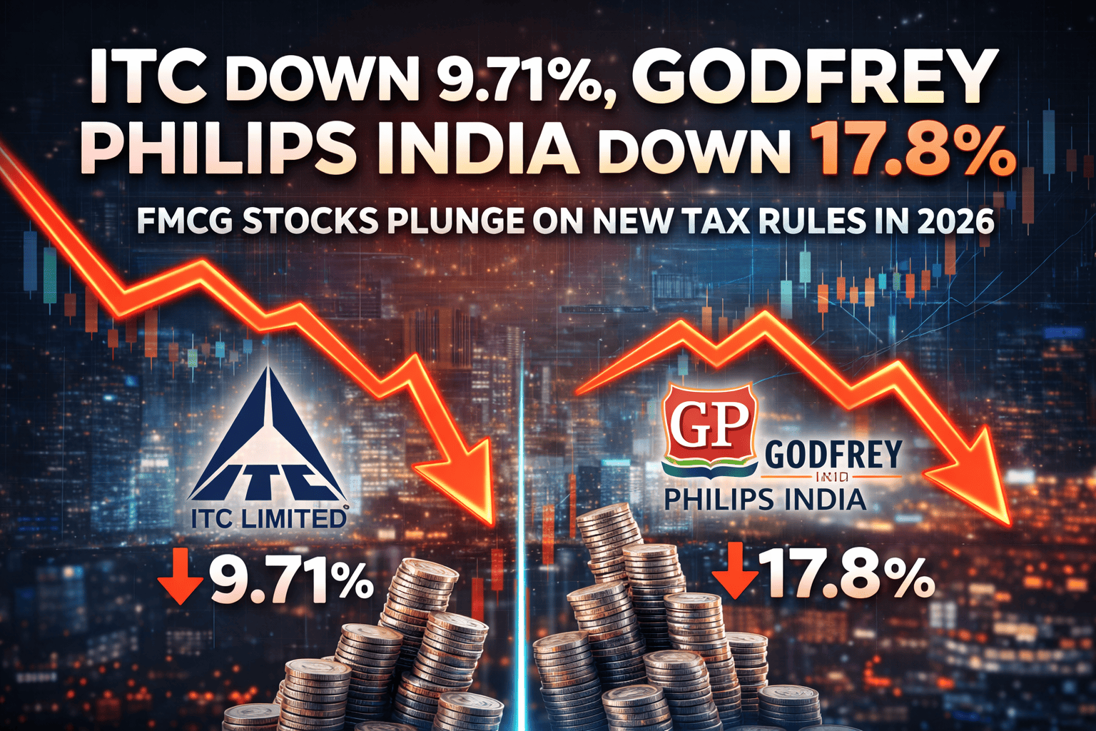 ITC Down 9.71%, Godfrey Philips India Slides 17.08%: What Changed on New Year 2026 and What It Means for FMCG Stocks