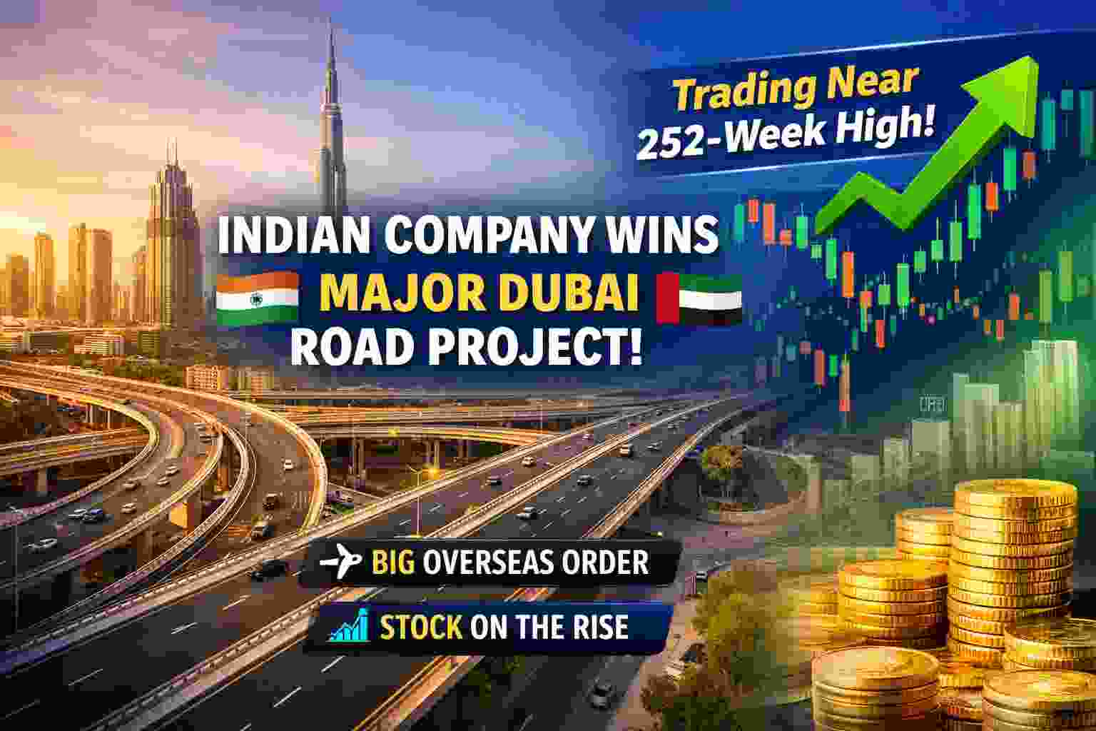 This Indian Stock Is Trading Near Its 252-Week High – And It Just Won a Major Road Project in Dubai